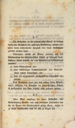 Satzungen der königl. polytechnischen Schule München