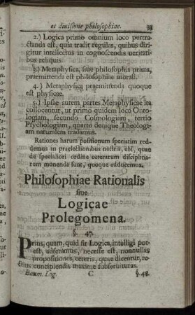 Philosophiae rationalis siue logicae prolegomena.