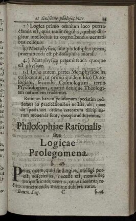 Philosophiae rationalis siue logicae prolegomena.
