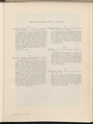 Erläuterungen zu Nr. 481 - 486: