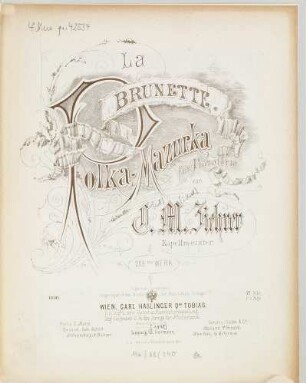 La Brunette : Polka-Mazurka ; für Pianoforte ; op. 209