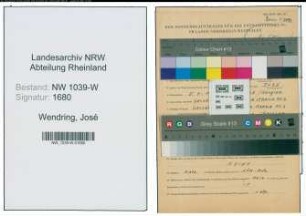 Entnazifizierung José Wendring , geb. 05.04.1920 ()