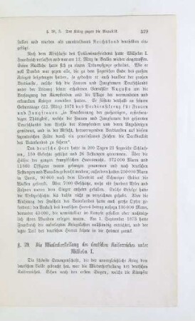 §. 39. Die Wiederherstellung des deutschen Kaiserreiches unter Wilhelm I.