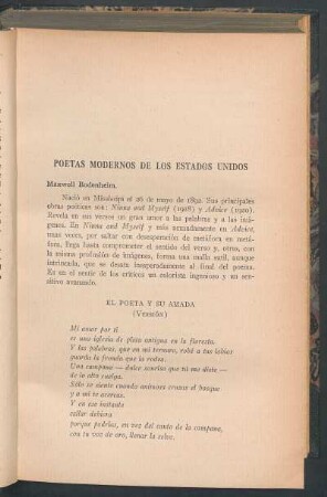 Poetas modernos de los Estados Unidos