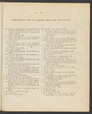 Anmerkungen über die weiland Möser'sche Handschrift.