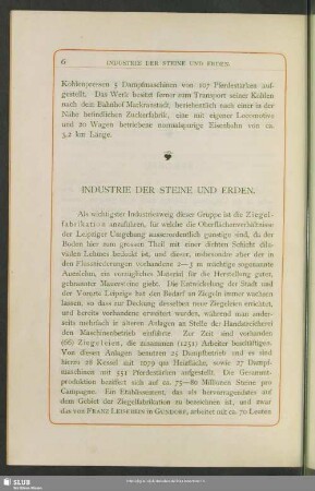Industrie der Steine und Erden