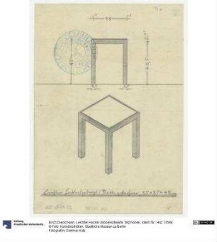 Leichter Hocker (Möbelentwürfe, Sitzmöbel)