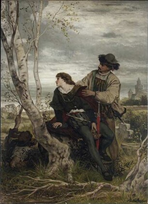 Hamlet und Horatio auf dem Kirchhof