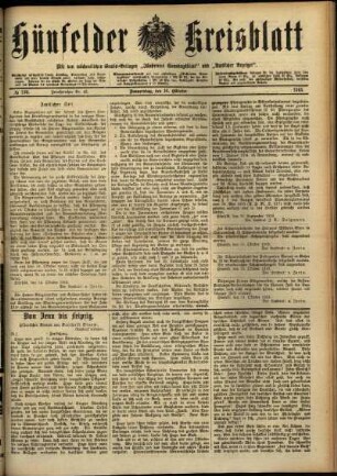 Ausgabe vom Donnerstag, den 16. Oktober 1913.