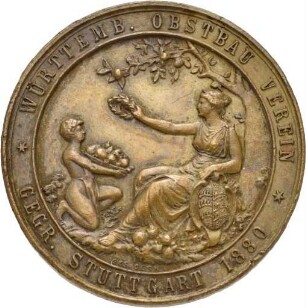 Preismedaille des Württembergischen Obstbauvereins