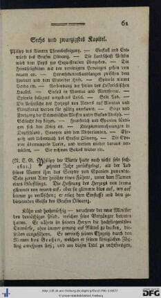 Sechs und zwanzigstes Kapitel.