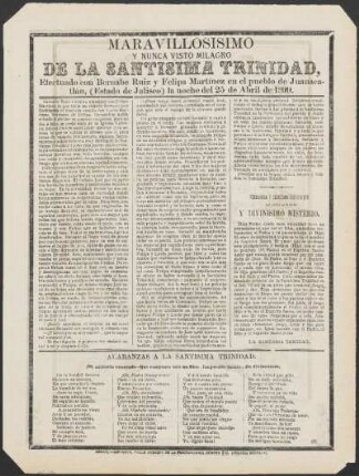 Alabanzas a la Santísima Trinidad