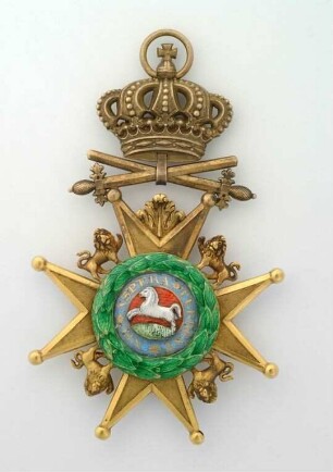 Guelphen-Orden, Militär-Kommandeurkreuz mit Schwertern