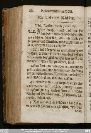 10. Liebe des Nächsten.