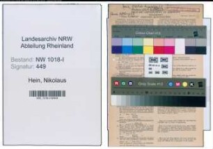 Entnazifizierung Nikolaus Hein , geb. 09.02.1891 (Angestellter)