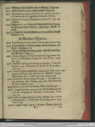 [Libri] In Median Quarto