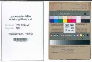 Entnazifizierung Helmut Weckermann , geb. 07.03.1921 (Buchhalter)