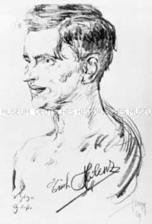 Bildnis des Boxers Erich Milenz
