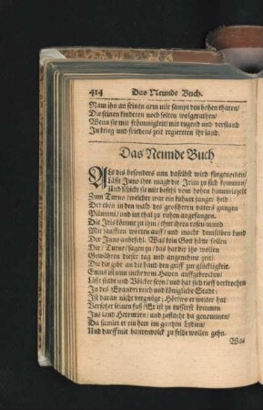 Das Neunde Buch.