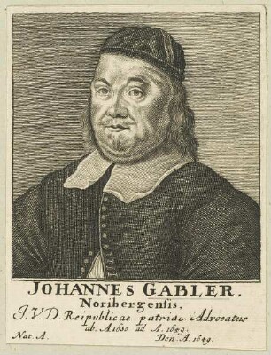 Bildnis des Johannes Gabler