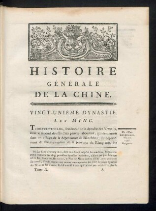 Vingt-unième dynastie. Les Ming