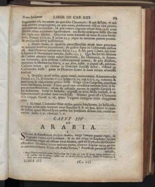Caput XIV. De Arabia