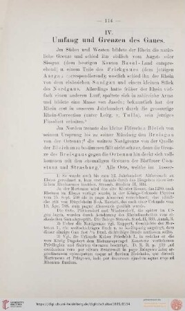 IV. Umfang und Grenzen