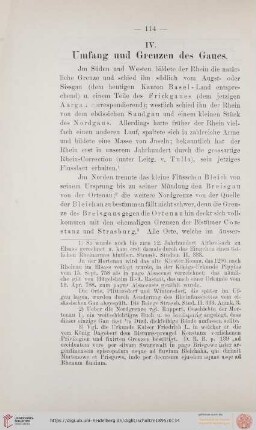 IV. Umfang und Grenzen