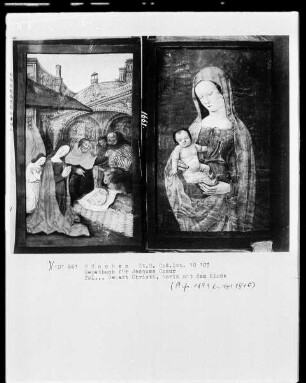 Lateinisches Gebetbuch mit Kalendarium — Geburt Christi