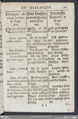 Dialogus decimus quintus, de Tempestate