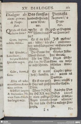 Dialogus decimus quintus, de Tempestate