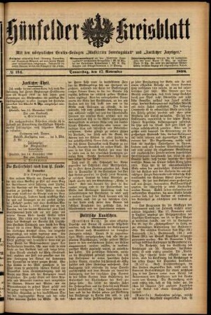 Ausgabe vom Donnerstag, den 17. November 1898.