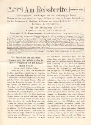 No. 12. Dezember 1902.