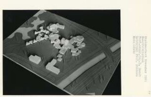 Kunstbibliothek, Berlin-Tiergarten (Diplomarbeit bei Kurt Dübbers): Modellfoto 1:400