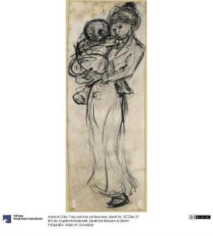 Frau mit Kind auf dem Arm