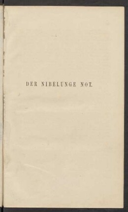Der Nibelunge Not.
