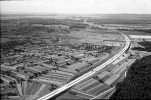 Hochdorf: Autobahnabschnitt, Freiburg Mitte - Nord, Richtung Nord