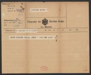 Brief an B. Schott's Söhne : 24.11.1905
