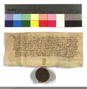 Verschreibung eines Hofes zu Seelheim an den Deutschen Orden zu Marburg