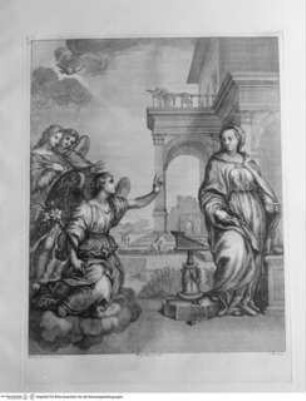 Raccolta de' quadri ... posseduti da S.A.R. Pietro Leopoldo, Florenz 1778, Tafel 33: Verkündigung