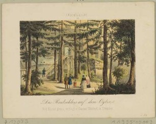 Die Burgruine (auch Raubschloss) auf dem Oybin im Zittauer Gebirge