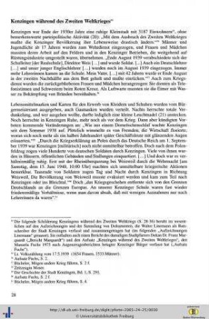 Kenzingen während des Zweiten Weltkrieges
