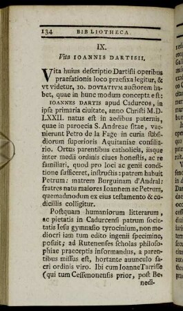 IX. Vita Ioannis Dartisii.