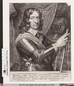 Bildnis Heinrich II., Graf von Nassau-Siegen