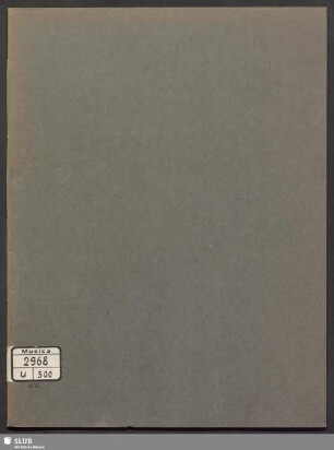 Sonatas - Mus.2968-U-500 : Arr : vl (2), vla, vlc, org : VogT B.II.2