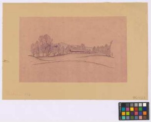 Riedern bei Waakirchen (Landkreis Miesbach): Hof Unterlinden. Haupthaus (isometrische Darstellung)