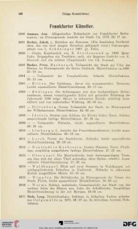 Frankfurter Künstler (Nr. 2000-2139)