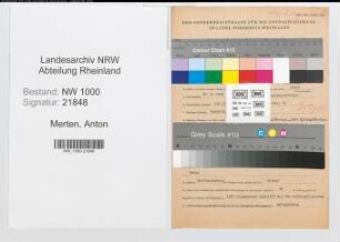 Entnazifizierung Anton Merten, geb. 26.09.1905 (Kriminalsekretaer)
