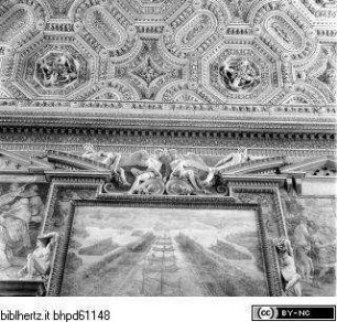 Wanddekoration der Sala Regia, Zwei Engel mit den Lilien Pauls III.
