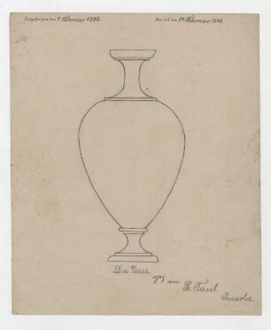 Schülerzeichnung: Vase
